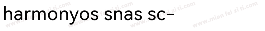 harmonyos snas sc字体转换
